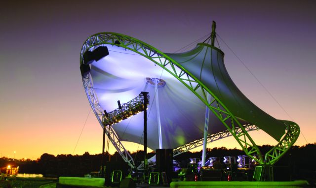 Amphitheater at night